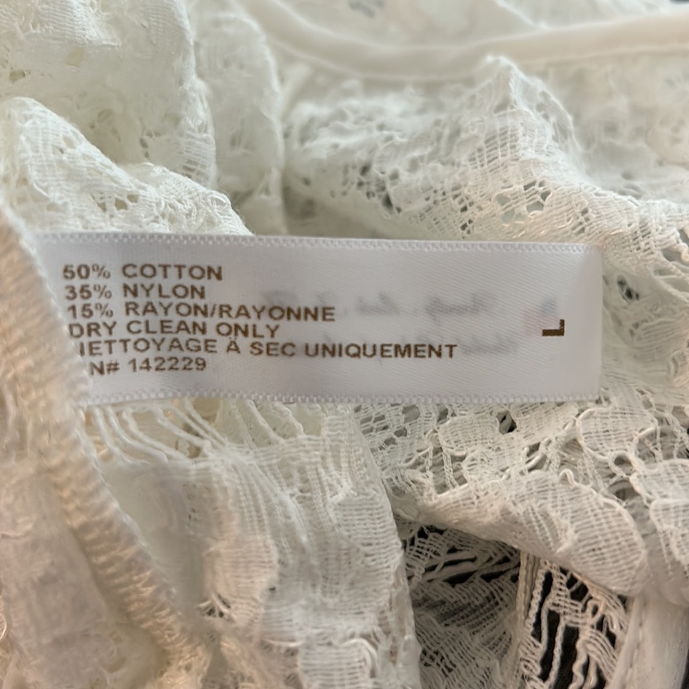NWOT BHLDN Madeleine Fig Lace Wedding Topper Size  Large Z72 - Picture 4 of 4